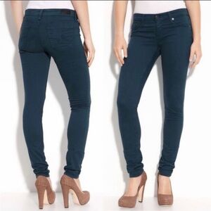 NWT AG Y2K The Stilt Cigarette Leg Pants Forest Green Size 27